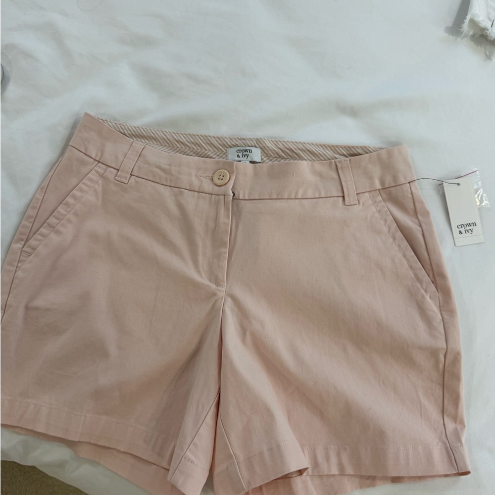 Crown & Ivy Women's Soft Pink Shorts